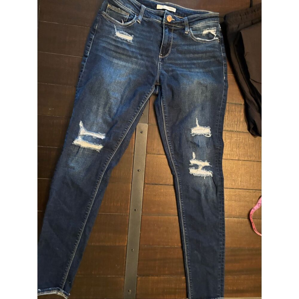 Daytrip denim jeans distressed skinny cropped
